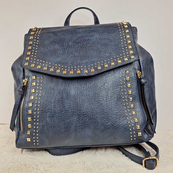 SAM & HADLEY NAVY BLUE BACKPACK - Picture 4 of 12
